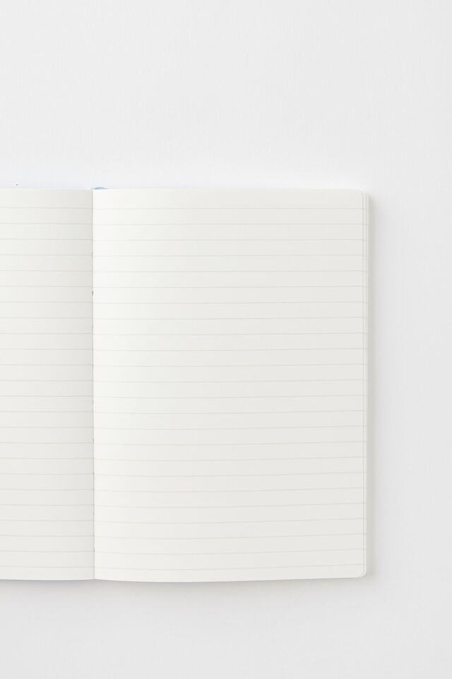 B6 Soft Cover Lined Notebook, BLUE SKIES