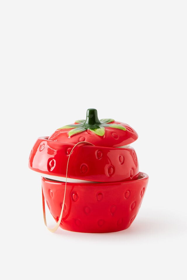 Trinket Tray Stack, STRAWBERRY