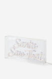 Acrylic Statement Light, SANTA SAW THAT - example image 1