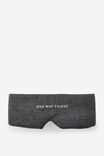 Wrap Around Eyemask, ONE WAY TICKET/CHARCOAL - alternate image 1