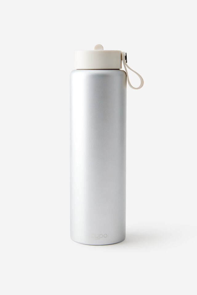 Personalised On The Move 1L Sipper Top, CHROME SILVER