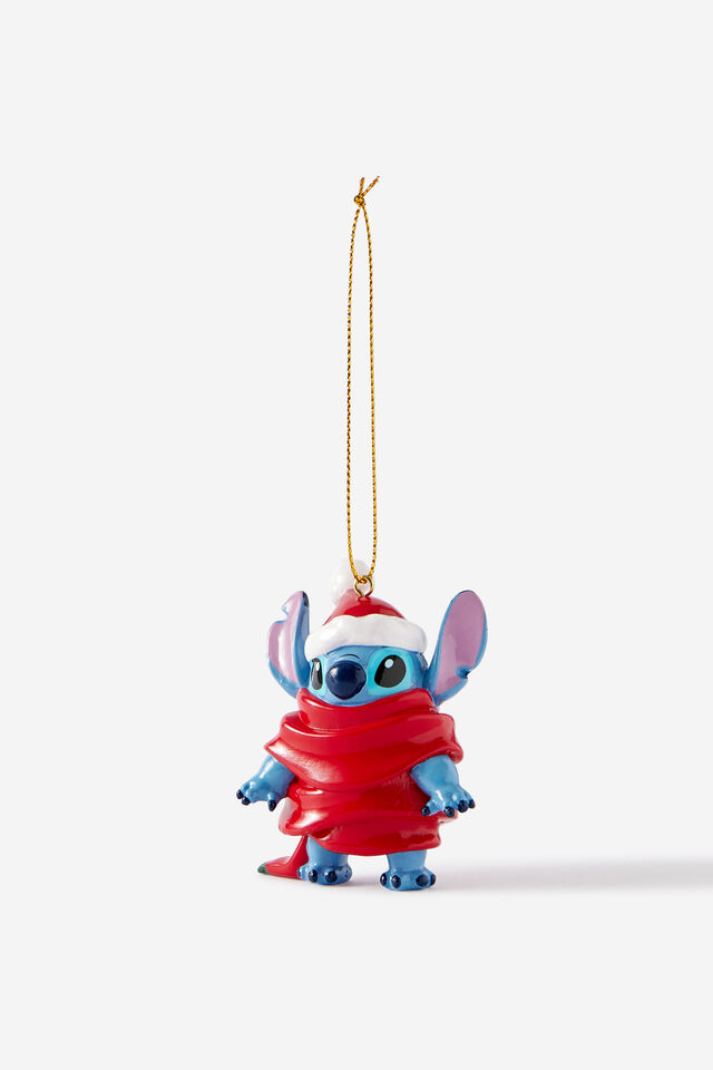 Collab Resin Christmas Ornament, LCN DIS STITCH SCARF
