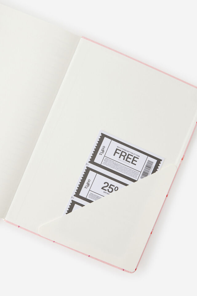 2027 A4 Daily On Schedule Diary, STRAWBERRY MILK DITSY CHERRIES
