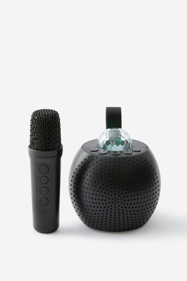 Party Karaoke Speaker With Light, BLACK
