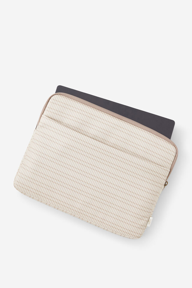 Pro 16 Inch Laptop Case, TAN CHECK