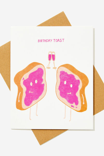 Nice Birthday Card, BIRTHDAY TOAST