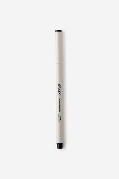 0.3Mm Fine Tip Pen, BLACK