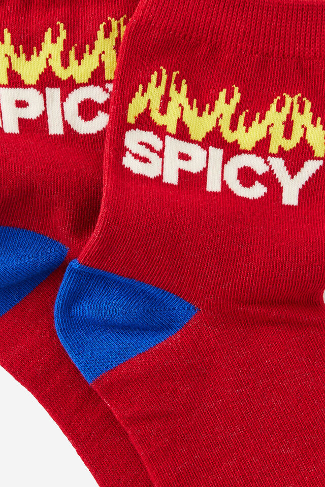 Mid Crew Socks, SPICY RED