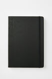 B5 Hard Cover Plain Notebook, BLACK - alternate image 1