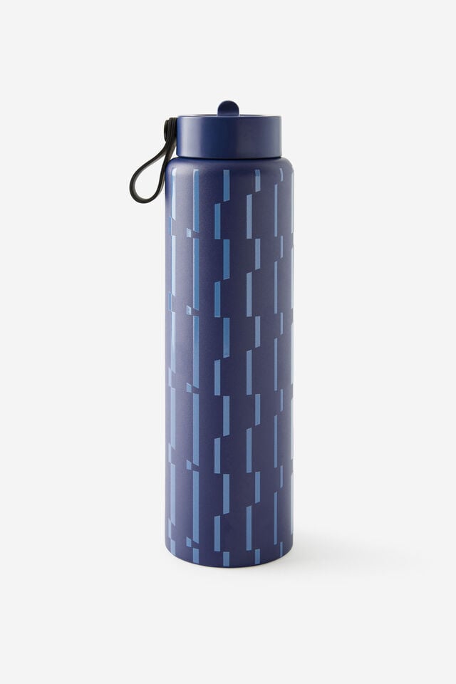 On The Move 1L Sipper Top, ZIG ZAG NAVY