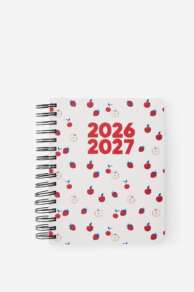 26/27 Daily Planner, ECRU STRAWBERRIES