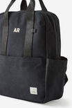Personalised Campus Backpack, BLACK - alternate image 2