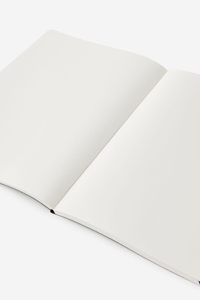 Personalised B5 Soft Cover Plain Notebook, BLACK