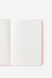 A5 Hard Lined Notetaker Notebook, BLOOM PL DEBOSS STRAWBERRY MILK - alternate image 2