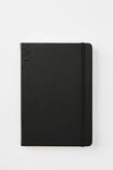 A5 Hard Cover Plain Notebook, BLACK - alternate image 1