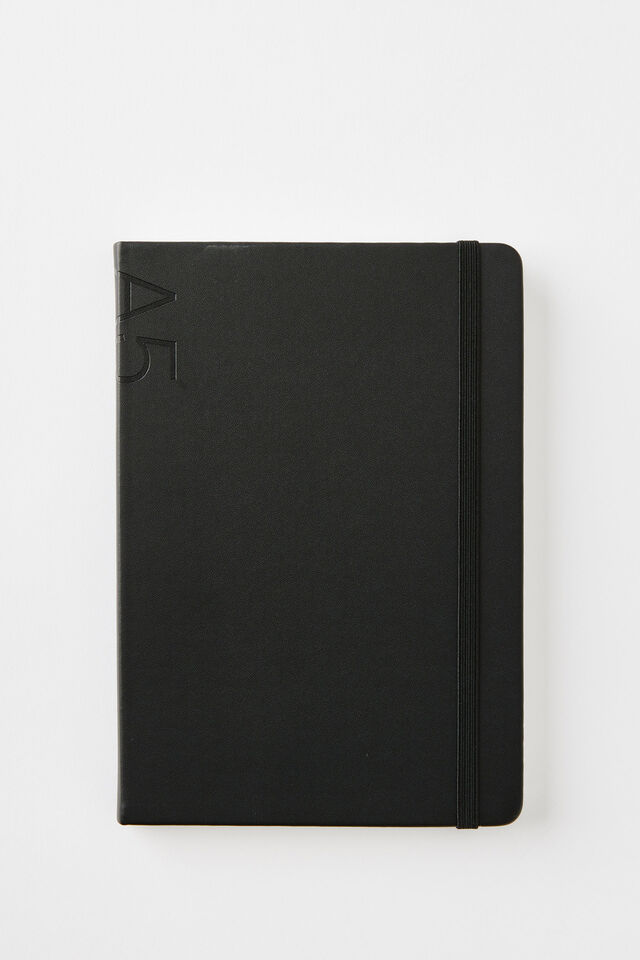 A5 Hard Cover Plain Notebook, BLACK