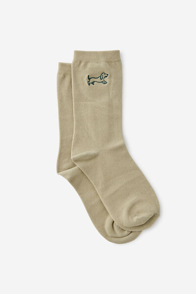 Socks, SAUSAGE DOG EMB