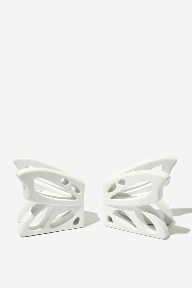 Blocked In Bookends, WHITE BUTTERFLY