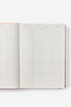 2026 B5 Daily Hard Metro Diary, Ditsy Pansy Pink Clay - alternate image 2