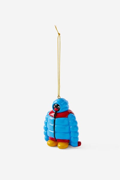 Collab Resin Christmas Ornament, LCN MAT PINGU IN PUFFER