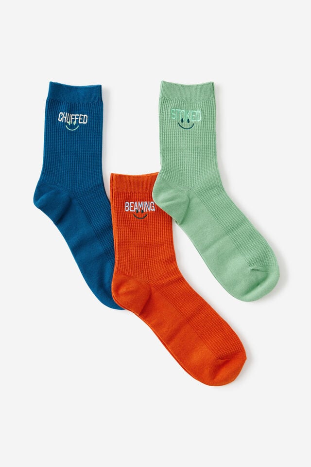 3 Pack Of Socks, HAPPY STEPS M/L