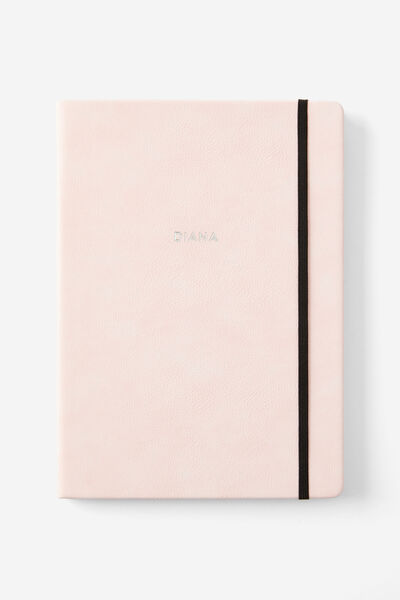 Personalised A4 Buffalo Journal, BALLET BLUSH