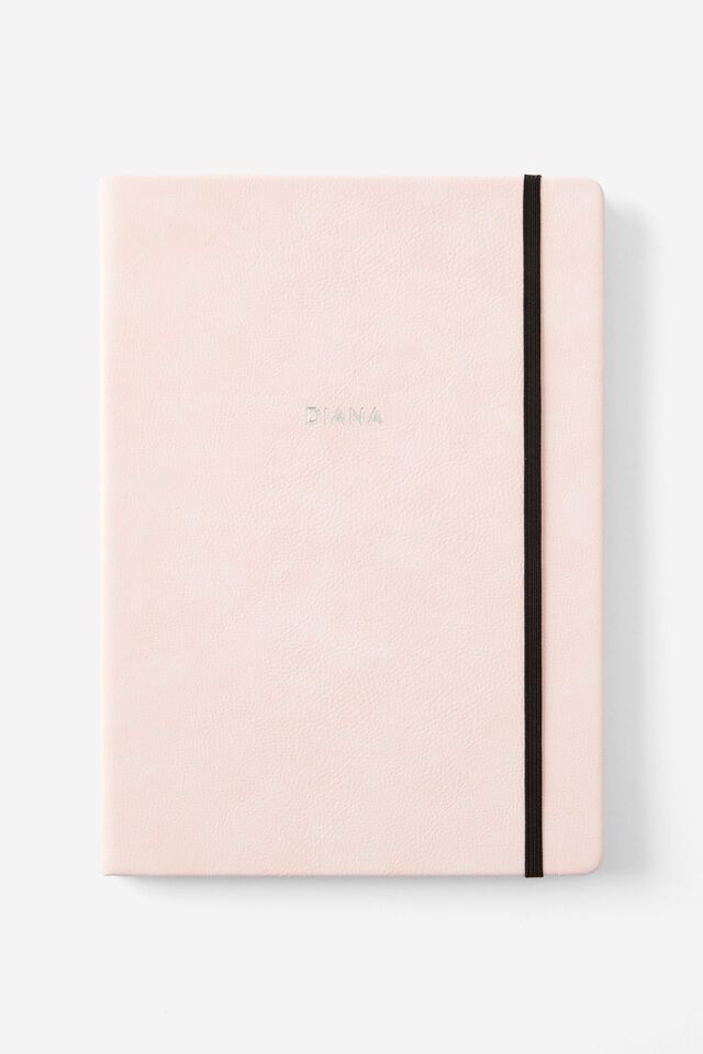 Personalised A4 Buffalo Journal, BALLET BLUSH
