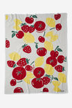 Personalised Patterned Throw, FRUITS & VEGGIES - alternate image 3