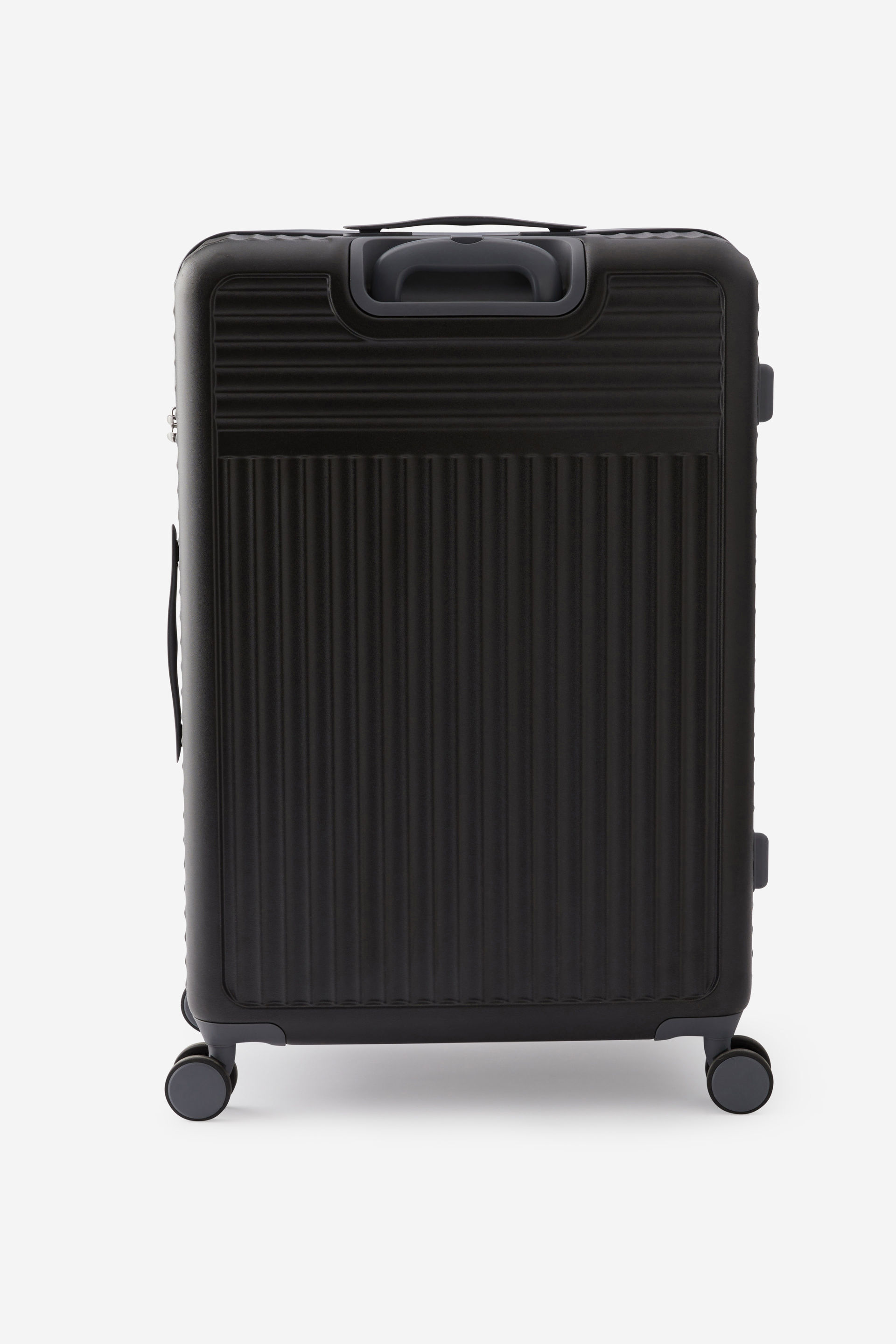 Typo Hard Shell Suitcase - Black, Spinner Wheels