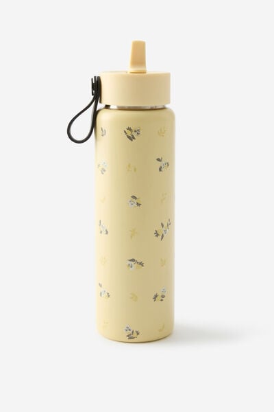 On The Move 500Ml Sipper Top, DITSY PANSY / LEMON TART