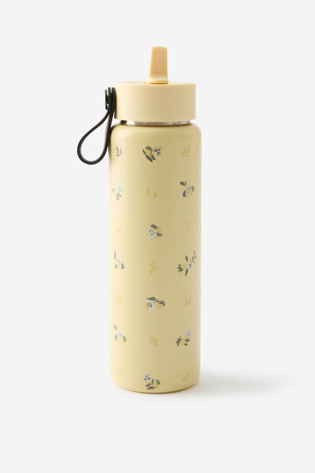 On The Move 500Ml Sipper Top, DITSY PANSY / LEMON TART