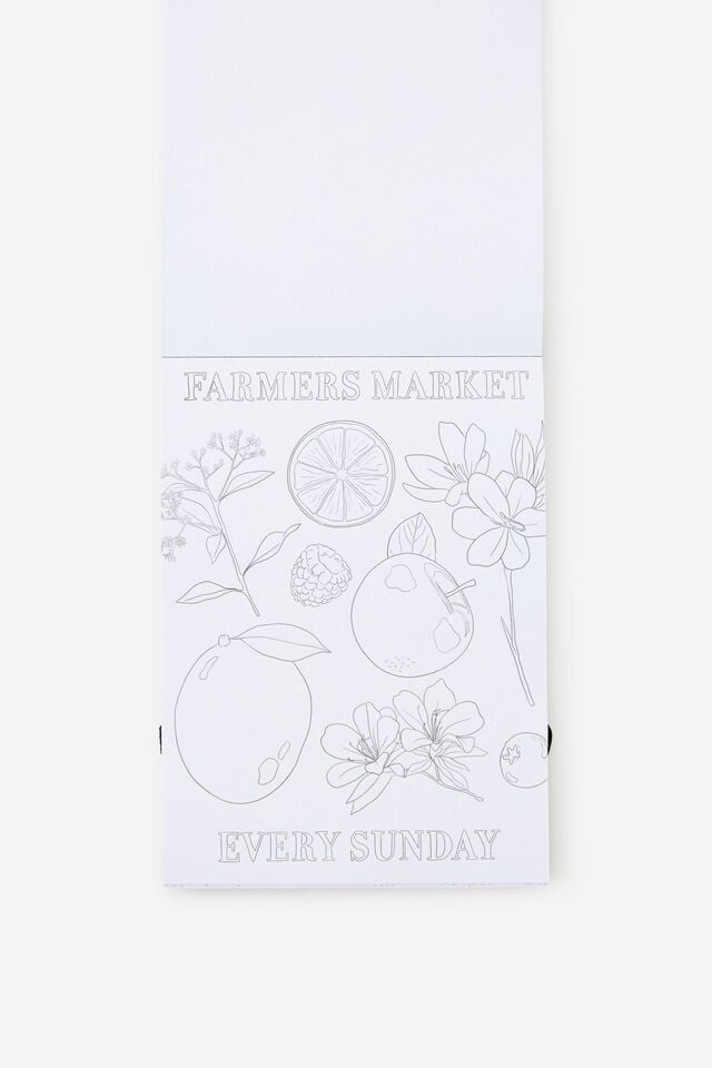 Mini Colouring Pad, FRESHLY PICKED