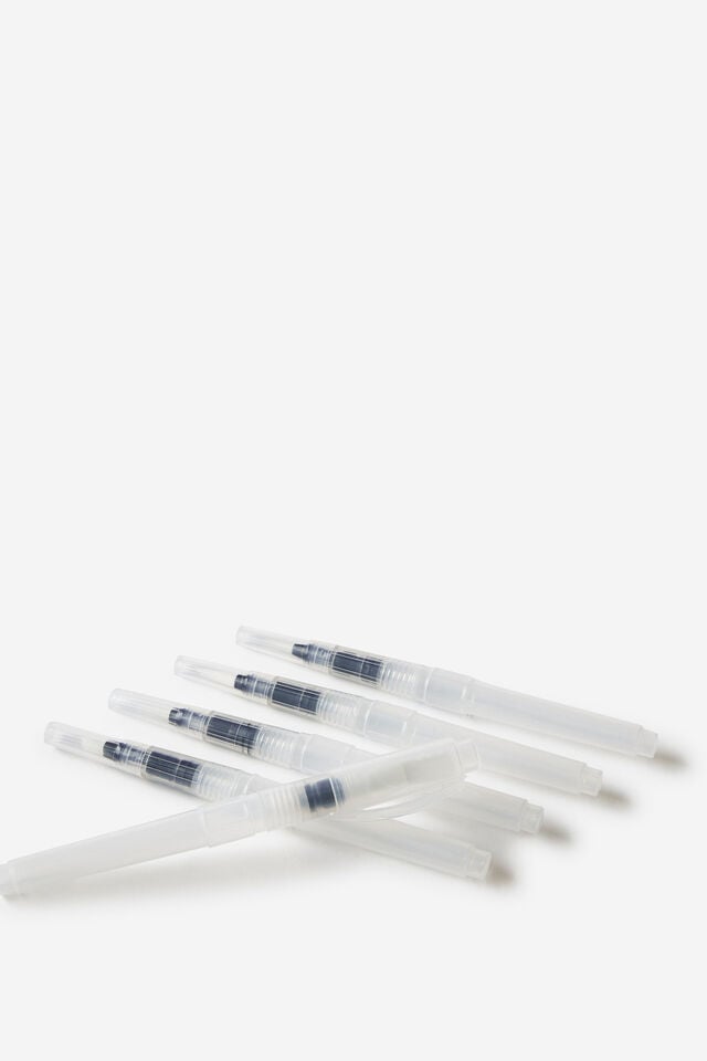Watercolour Paint Brushes 5Pk, CLEAR