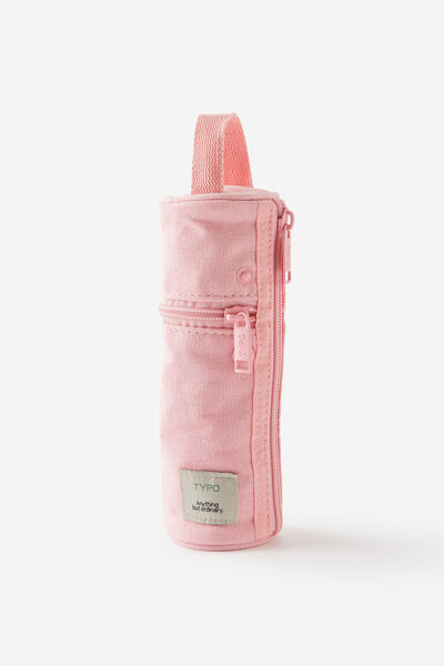 Barrel Canvas Pencil Case, STRAWBERRY MILK
