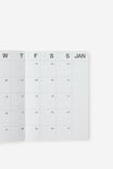 2027 A5 Monthly Open Agenda Diary, WASABI/OCEANA - example image 2