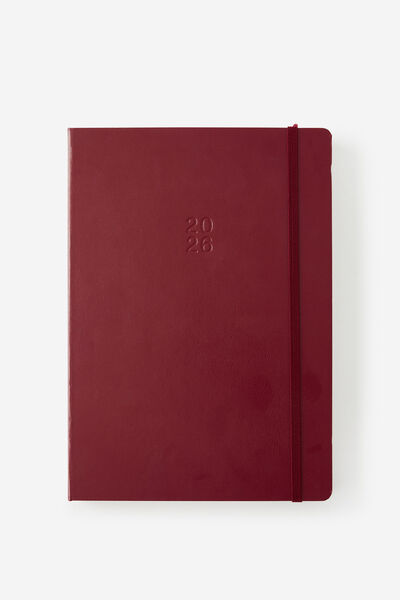 2026 B5 Daily Hard Metro Diary, Cabernet