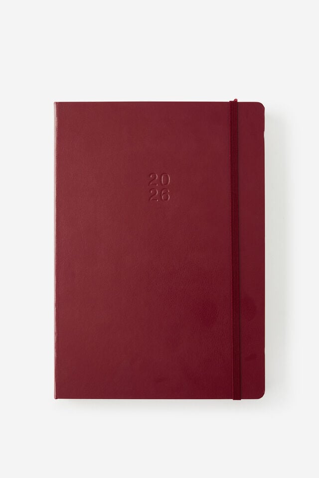 2026 B5 Daily Hard Metro Diary, Cabernet