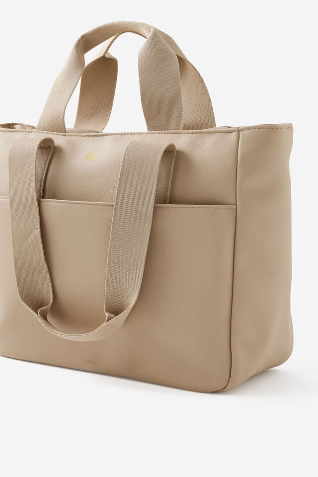 Perssonalised Pro Oversized Tote, CHAI LATTE