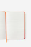 A5 Hard Lined Notetaker Notebook, LAVA RED - example image 2