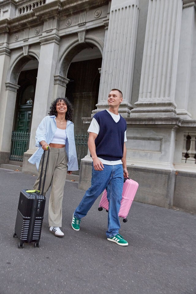 20 Inch Carry On Suitcase, BLACK