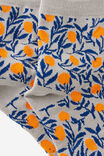 Mid Crew Socks, NATIVE FLOWER YDG - alternate image 3