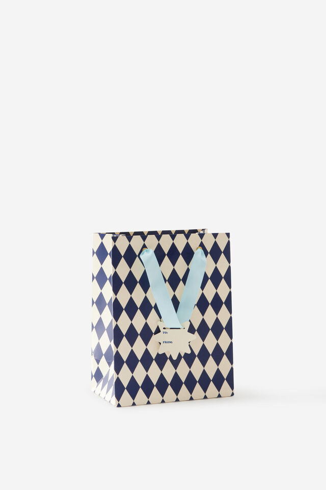 Premium Gift Bag -  Small, HARLEQUIN CHRISTMAS