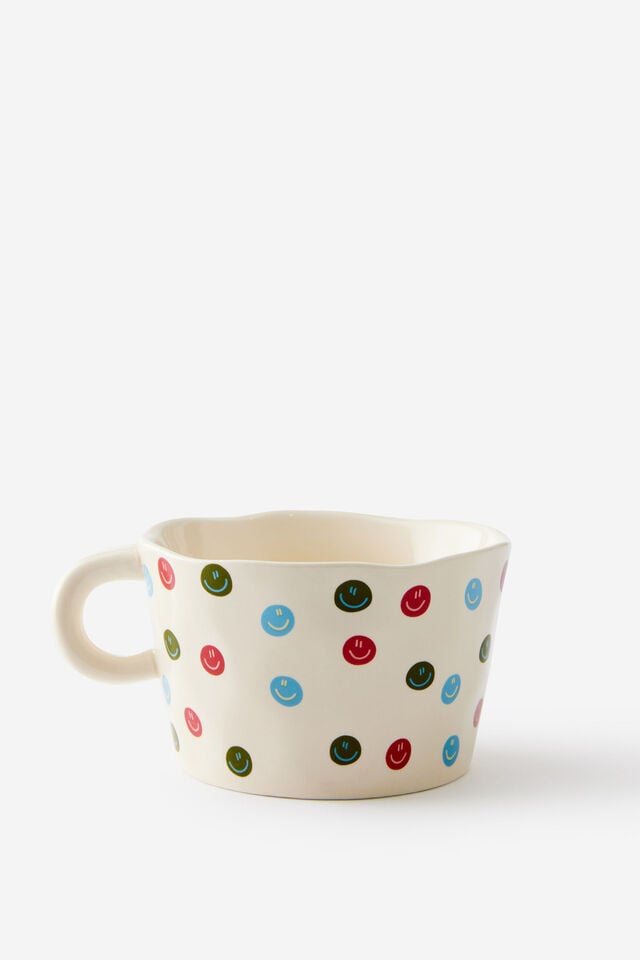 Novelty Shaped Mug, HAPPY FACES