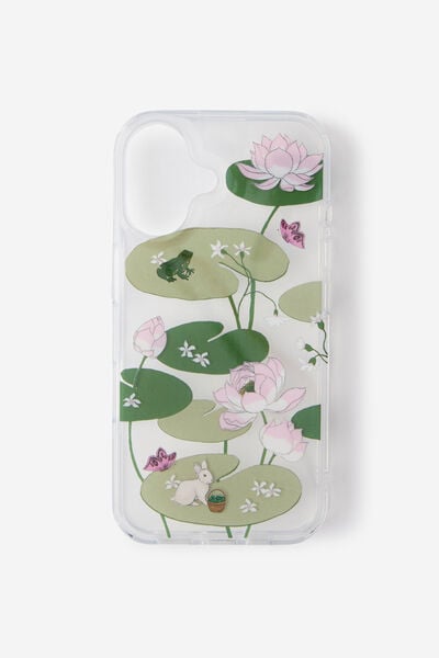 Graphic Phone Case Iphone 16, LILYPAD / CLEAR