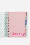 2027 A5 Weekly Bright Days Diary, ESPRESSO POLKA - example image 2