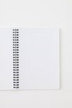 A5 Spiral Notebook, BLACK - alternate image 2