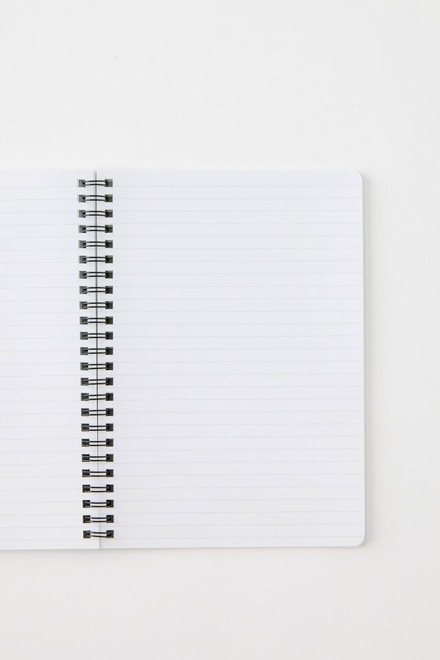 A5 Spiral Notebook, BLACK