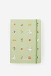 Personalised 2026 A5 Weekly Hard Metro Diary, Little Treats Bay Leaf - alternate image 1