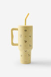 The Traveller Metal Tumbler, DITSY PANSY / LEMON TART - alternate image 2