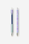 Print Play Ballpoint Pen Pack, ORCHID COLOUR BLOCK - example image 2